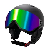 Шлем горнолыжный BIG BRO W203 blue visor Matt Black Шлем горнолыжный BIG BRO W203 blue visor Matt Black от магазина Супер Спорт